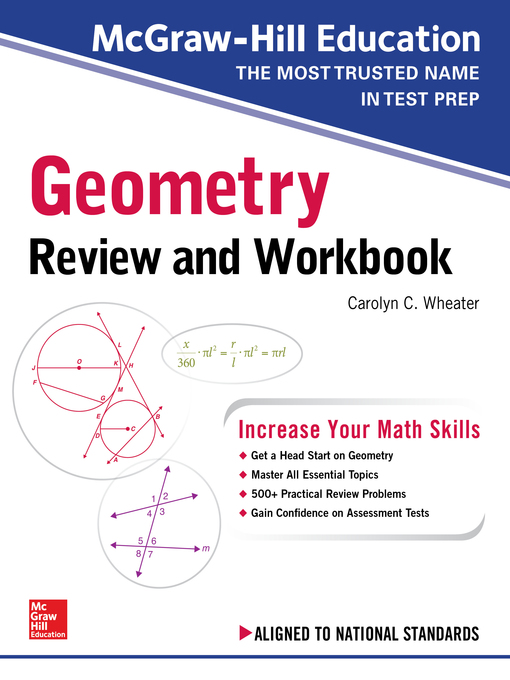 Upplýsingar um McGraw-Hill Education Geometry Review and Workbook eftir Carolyn Wheater - Biðlisti